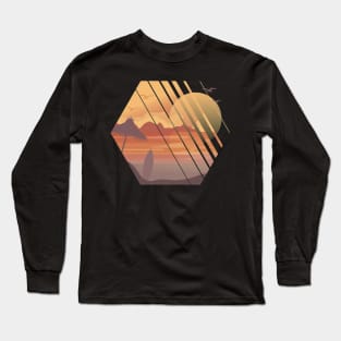 Fading Sunset At The Beach Long Sleeve T-Shirt